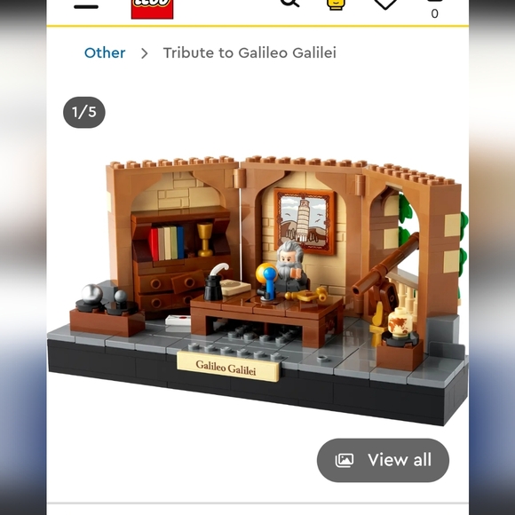 Lego Ideas 40595 Tribute to Galileo Galilei Retired Set New Sealed - Picture 11 of 12